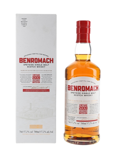 Benromach 2009 Cask Strength Batch 04 Bottled 2020 70cl / 57.2%