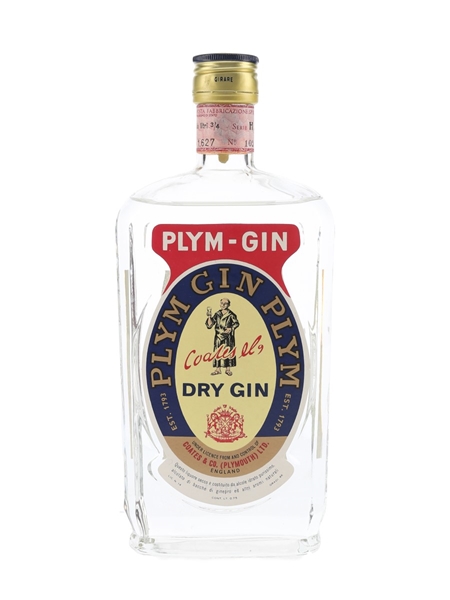 Coates & Co. Plym Gin Bottled 1960s - Stock 75cl / 46%