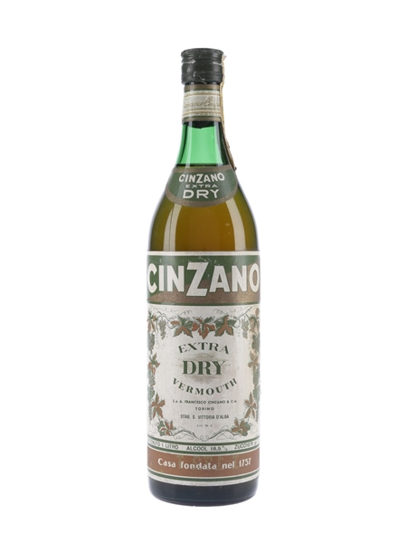 Cinzano Extra Dry Bottled 1960s 100cl / 18.5%