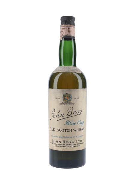 John Begg Blue Cap Bottled 1950s 75cl / 43%