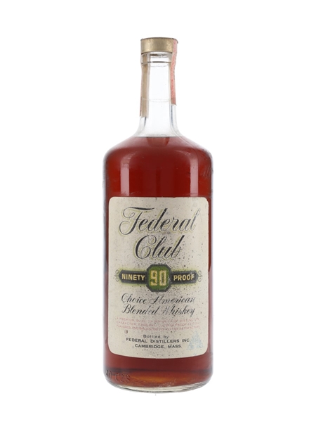 Federal Club 90 Proof Bottled 1970s 118cl / 45%