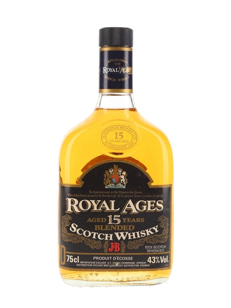 Royal Ages 15 Year Old Bottled 1970s - J & B 75cl / 43%