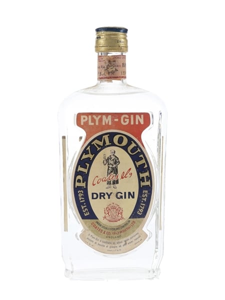 Coates & Co. Plym Gin Bottled 1960s - Stock 75cl / 46%