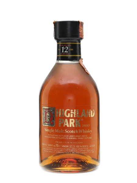 Highland Park 12 Year Old Bottled 1980s 75cl / 43%