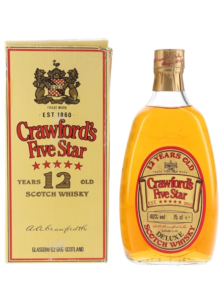 Crawford's Five Star 12 Year Old Bottled 1980s 75cl / 40%