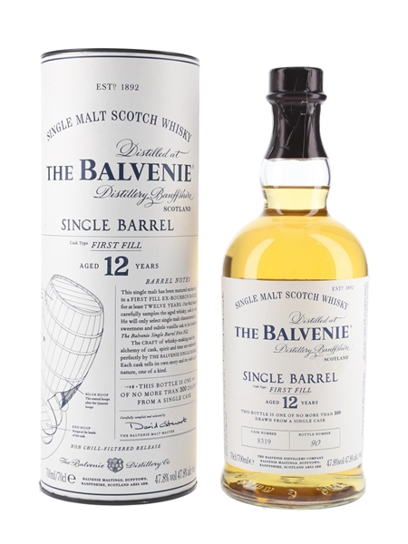 Balvenie 12 Year Old Single Barrel First Fill 70cl / 47.8%