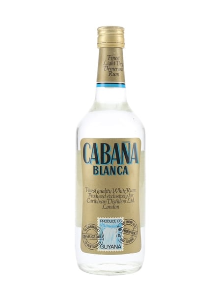 Cabana Blanca Demerara Rum Bottled 1970s - Caribbean Distillers Ltd 75.7cl / 40%