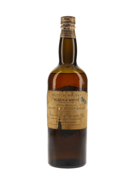 Buchanan's Black & White Bottled 1920s 75cl