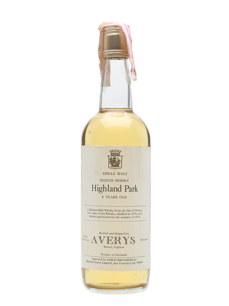 Highland Park 1970 Averys 8 Year Old 75cl / 43.4%