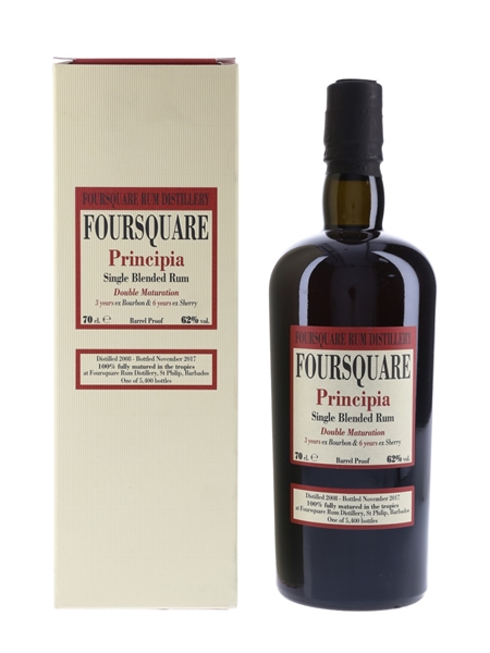 Foursquare Principia 2008 9 Year Old Single Blended Rum Velier 70cl / 62%