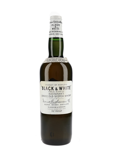 Buchanan's Black & White Spring Cap Bottled 1960s 75cl / 40%