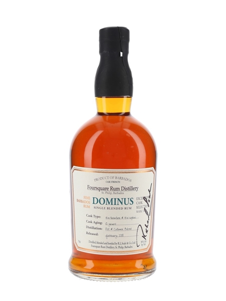 Foursquare Dominus 10 Year Old Exceptional Cask Bottled 2018 - Signed Bottle 70cl / 56%