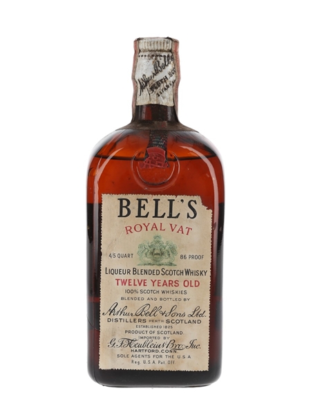 Bell's 12 Year Old Royal Vat Bottled 1940s - Heublein & Bros 75.7cl / 43%