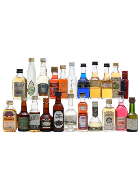 22 Assorted Liqueur Miniatures 