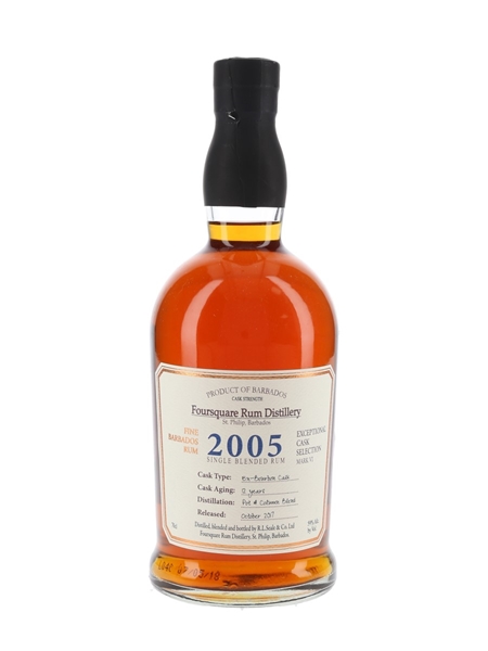 Foursquare 2005 12 Year Old Cask Strength Bottled 2017 - Exceptional Cask Selection Mark VI 70cl / 59%