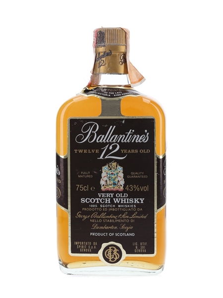 Ballantine's 12 Year Old Bottled 1980s - Spirit 75cl / 43%