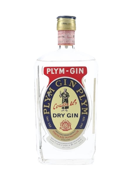 Coates & Co. Plym Gin Bottled 1960s - Stock 75cl / 46%