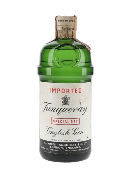 Tanqueray Special Dry Gin Bottled 1960s - Gancia 75cl / 43%