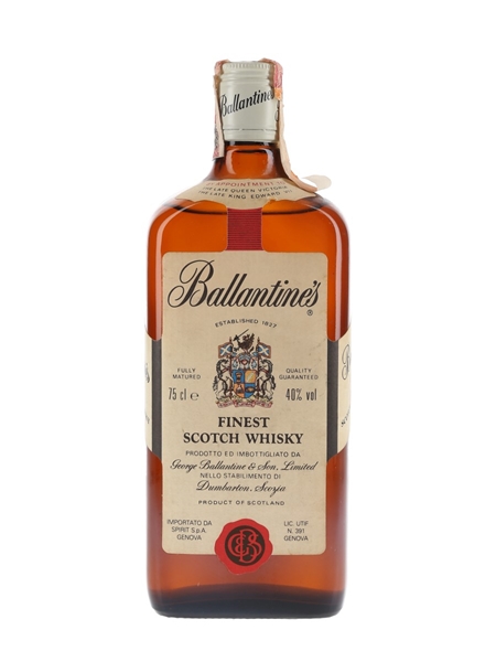 Ballantine's Finest Bottled 1980s - Spirit 75cl / 40%