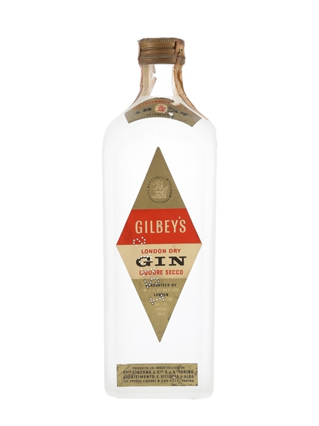 Gilbey's London Dry Gin Bottled 1960s - Cinzano 75cl / 46.2%