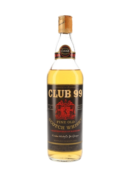 Club 99 Fine Old Bottled 1970s - Kintocher 75cl / 43%