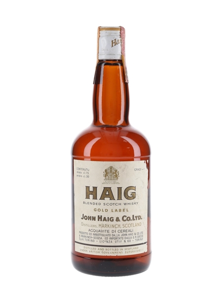 Haig's Gold Label Bottled 1970s - Sacco 75cl / 40%