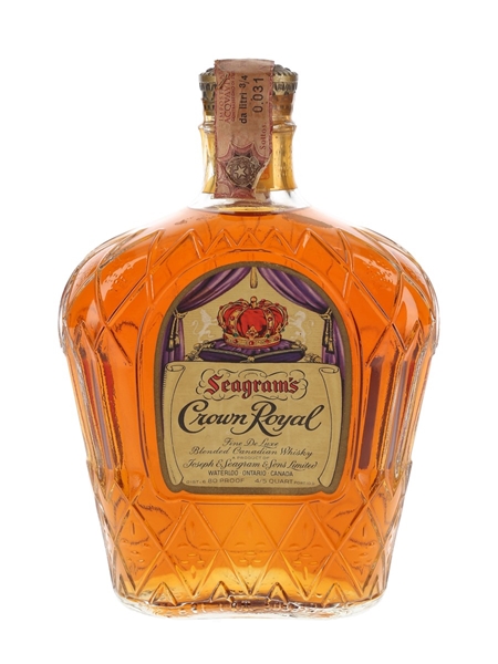 Seagram's Crown Royal Bottled 1960s 75cl / 40%