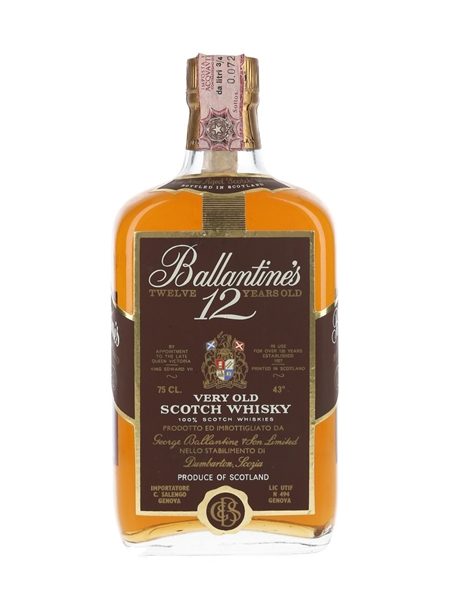 Ballantine's 12 Year Old Bottled 1960s - Salengo 75cl / 43%