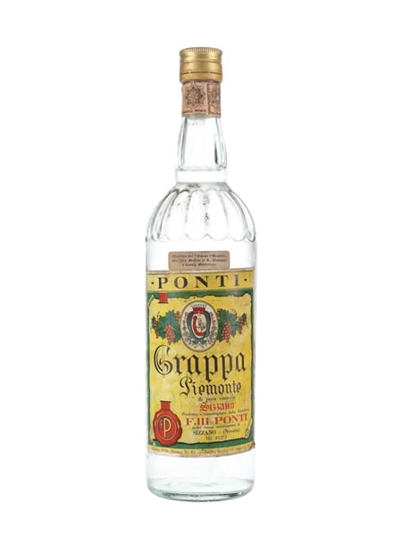 Ponti Grappa Piemonte Bottled 1960s 100cl / 40%