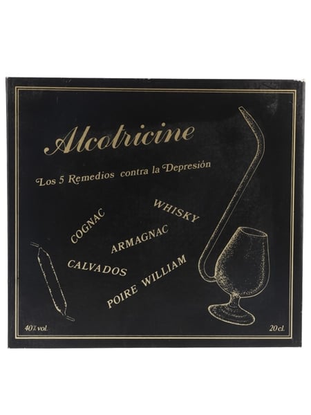 Alcotricine The Five Cures Against Depression Ampoules Tasting Set With Port Pipe Glass - Spanish Edition 10 x 2cl / 40%