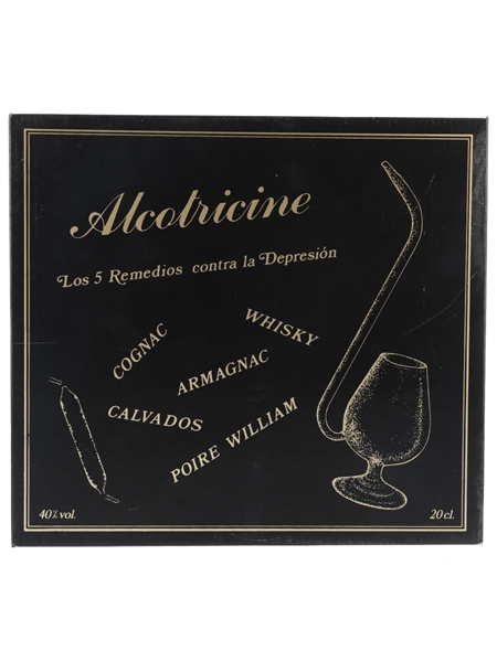 Alcotricine The Five Cures Against Depression Ampoules Tasting Set With Port Pipe Glass - Spanish Edition 10 x 2cl / 40%