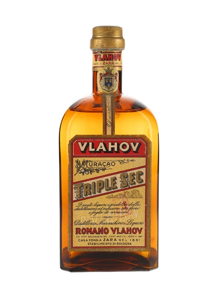 Romano Vlahov Curacao Triple Sec Bottled 1950s 100cl / 39%