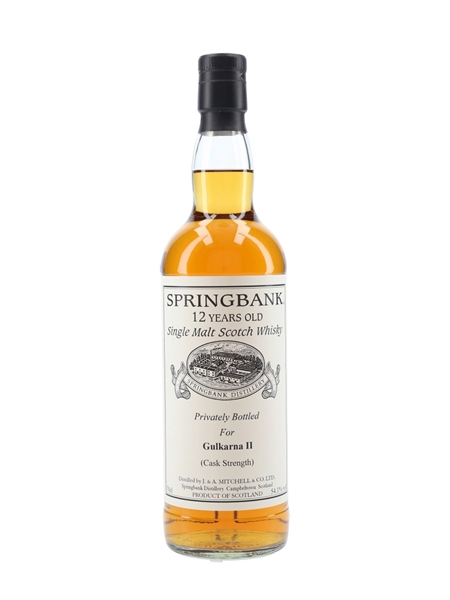 Springbank 12 Year Old Cask Strength Private Cask Bottling 70cl / 54.1%