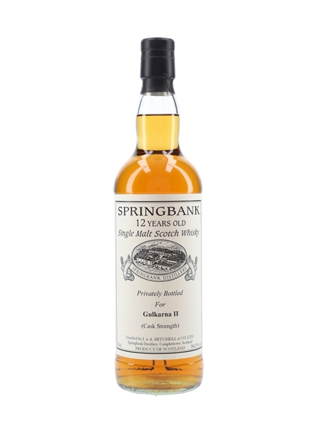 Springbank 12 Year Old Cask Strength Private Cask Bottling 70cl / 54.1%