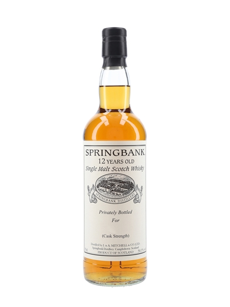 Springbank 12 Year Old Cask Strength Private Cask Bottling 70cl / 54.1%