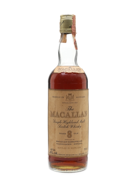 Macallan 8 Year Old Bottled 1980s - Rinaldi 75cl / 43%