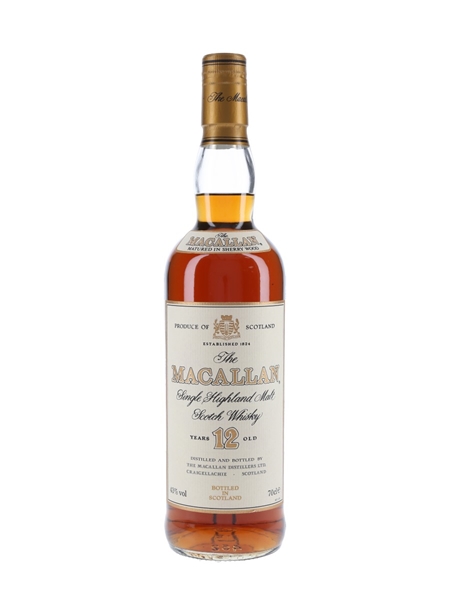 Macallan 12 Year Old Bottled 1990s 70cl / 43%