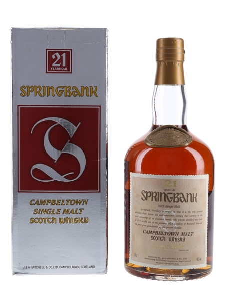 Springbank 21 Year Old Bottled 1990s 70cl / 46%