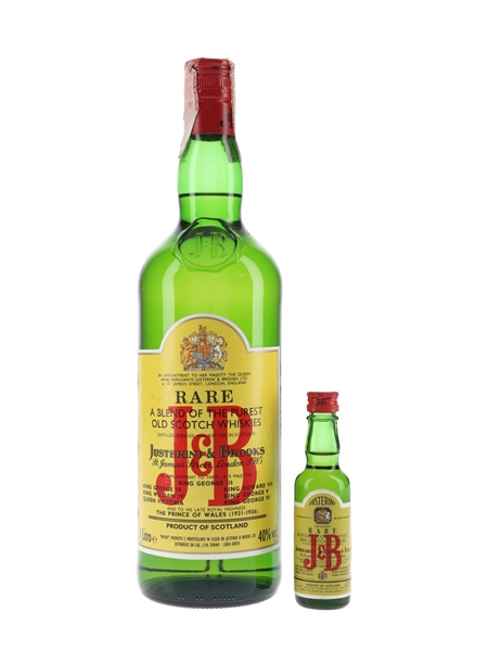 J & B Rare Bottled 1980s - Dateo 3.7cl & 100cl