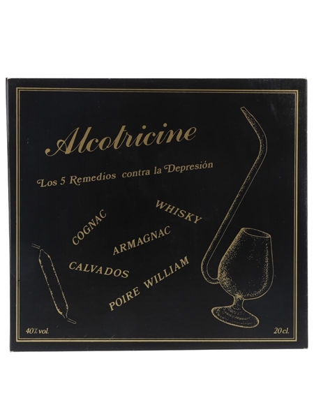 Alcotricine The Five Cures Against Depression Ampoules Tasting Set With Port Pipe Glass - Spanish Edition 10 x 2cl / 40%