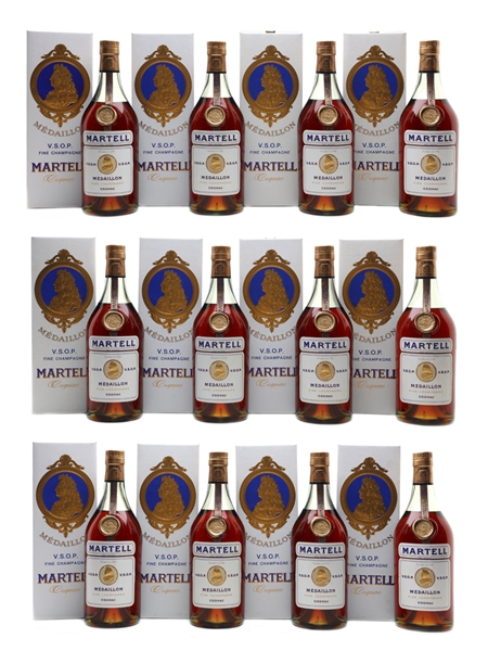 Martell Medaillon VSOP Bottled 1960s 12 x 70cl / 40%