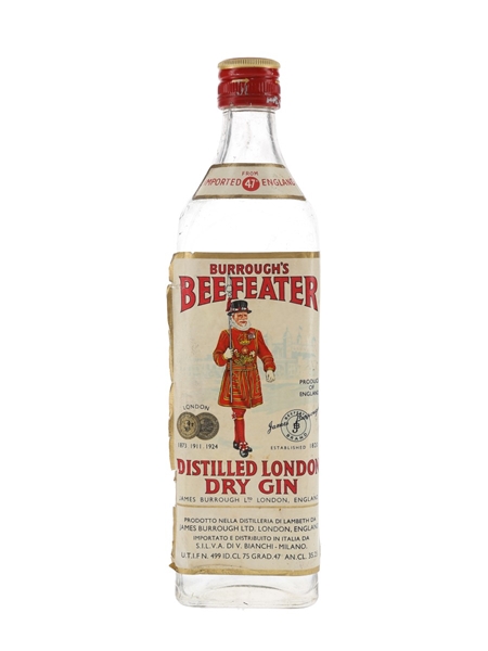 Burrough's Beefeater London Dry Gin Bottled 1970s - Silva 75cl / 47%