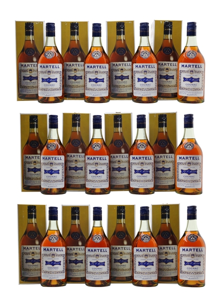 Martell 3 Star Bottled 1960s-1970s 12 x 70cl / 40%