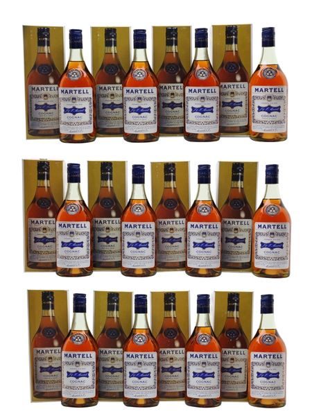 Martell 3 Star Bottled 1960s-1970s 12 x 70cl / 40%