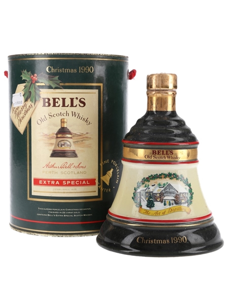 Bell's Christmas 1990 Ceramic Decanter The Art Of Distilling 75cl / 43%