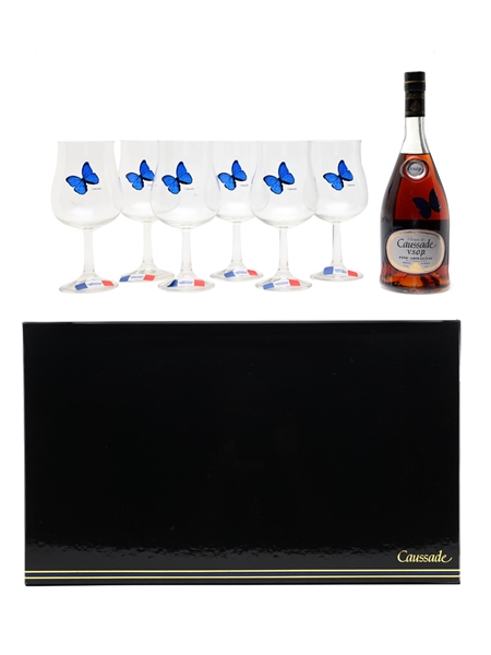 Marquis De Caussade VSOP Glasses Set 70cl / 40%