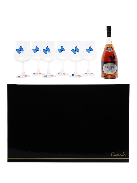 Marquis De Caussade VSOP Glasses Set 70cl / 40%