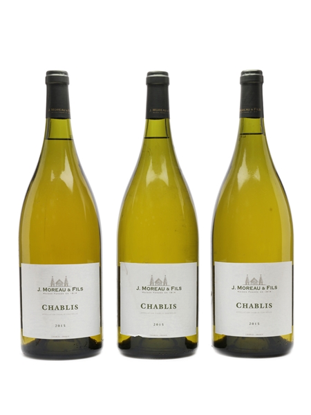 J Moreau & Fils Chablis 2015 Large Format 3 x 150cl / 12.5%