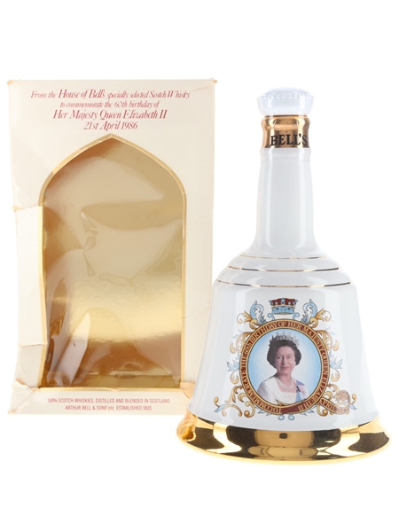 Bell's Ceramic Decanter Queen Elizabeth II 60th Birthday 75cl / 43%