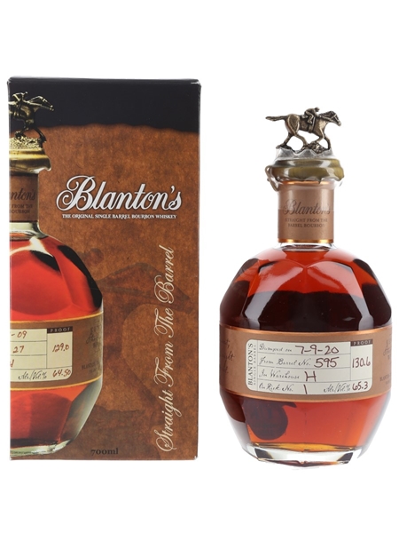 Blanton's Straight From The Barrel No. 595 Bottled 2020 70cl / 65.3%